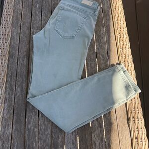 AG Adriano Goldschmied *vintage * the Stevie ankle Jeans in Sage Green